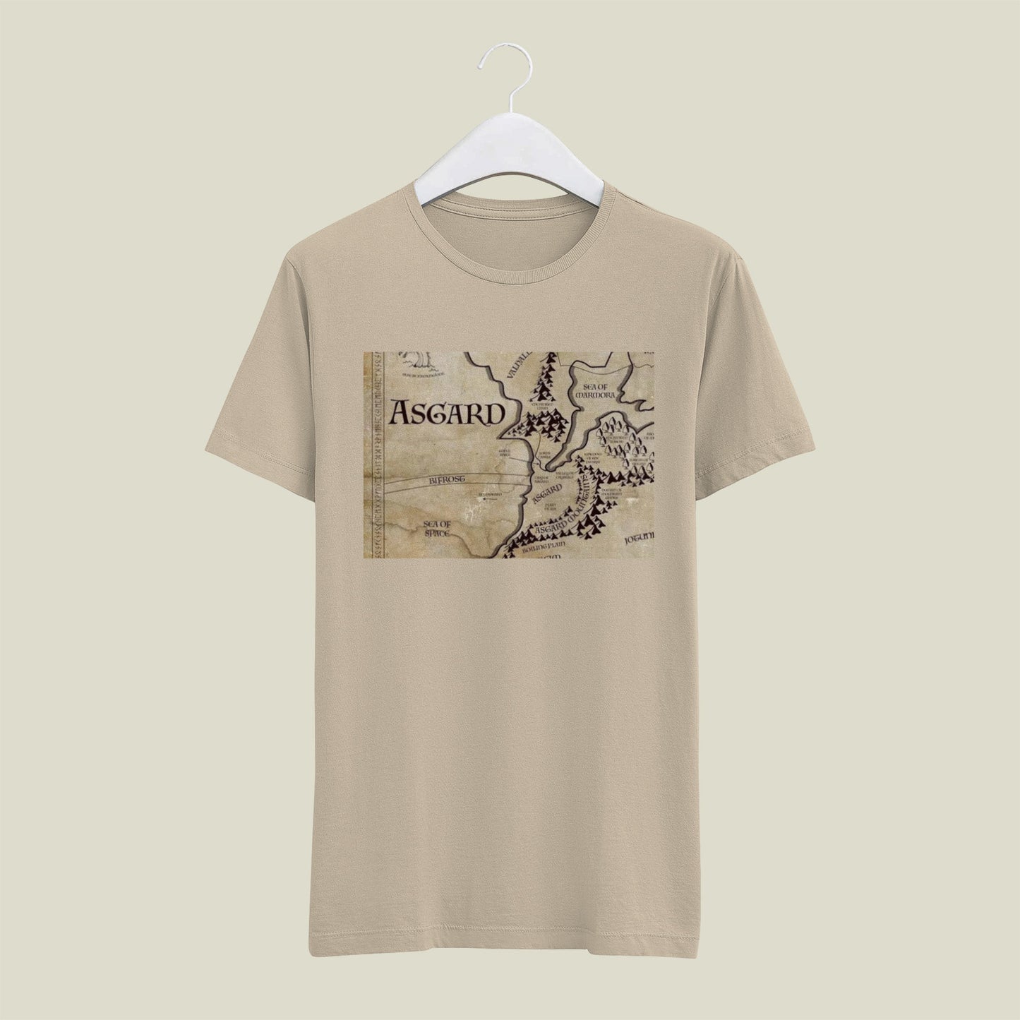 Asgard Map Vintage Graphic T-Shirt